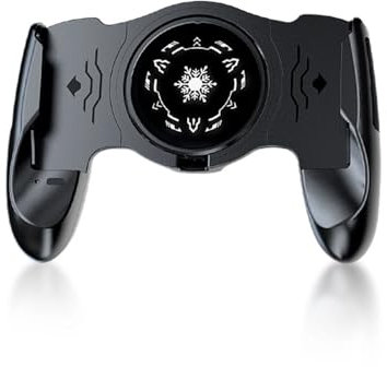 Phone Game Grip, Semiconductor Radiator, Adjustable Mobile Controller Handle Holder with Colorful Light Effect, Fan Cooling, for, IOS