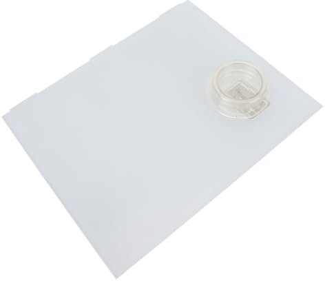 Bonbela Pannello Scorrevole per Porta Schermo di Ricambio 12 Pollici X 9,75 Pollici 239061 Pannello Scorrevole in Plastica Trasparente con Apertura a Manopola Push Down