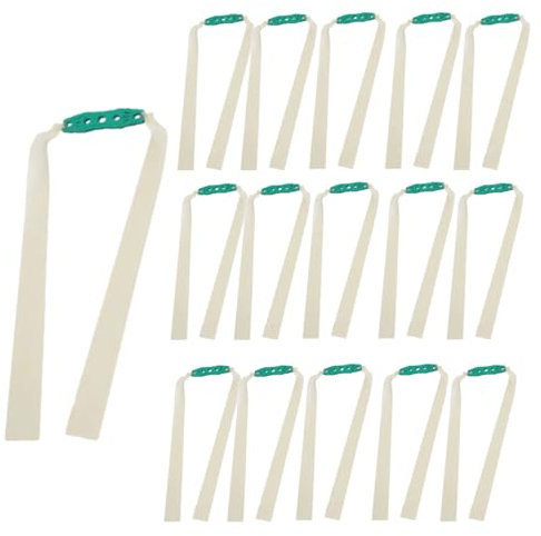 SMTCM 20 Pcs Schleuder Ersatzgummibänder 1.2mm Slingshot Flat Bands Zugbänder Rubber Band Profi Jagd Katapulte Gummibänder Steinschleuder Gummi Sportschleuder Gummilatex Katapultbänder für Shooting