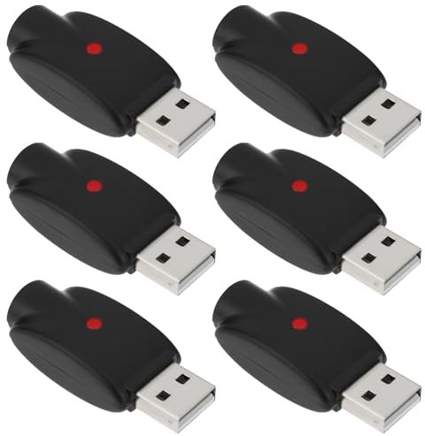 VGOL 6pcs 510 Threaded USB Smart Charger with Over-Charge Protection LED Indicator Suitable for Laptop Car Charger Flashlight Soldering Iron Stylus Pen