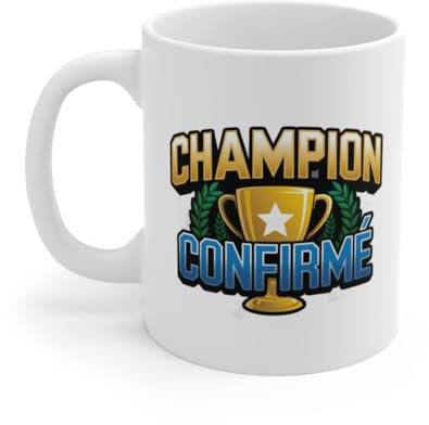 Mug Champion Confirmé – Tasse, Idée Cadeau pour Gagnants et Performeurs pour Enfants et Adultes Taille 11oz