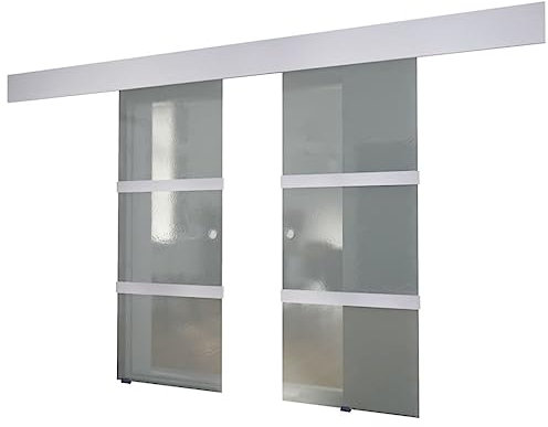 Puerta corredera doble de cristal, kangqiling273735