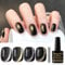 Shining She UV Nagellack Jelly Magnet CatEye - 4 Farben Kristalle Jelly Schwarz Glitzer Cat Eye Gel Soak-Off Set für Nagelkunst Maniküre Salon, 8ML