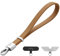 GOODAYY Phone Wrist Strap, Genuine Leather Phone Lanyard Adjustable Tightness with Ultra Thin Metal and Nylon Clips, Anti Theft Mobile Phone Accessories with Elegant Box (Classic, Brown)