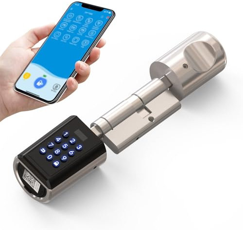 WELOCK PBL41 WiFi Smart Lock,Keyless Entry Door Lock with Auto Locking,Bluetooth App and Electronic Password,Easy Installation for 50-100mm Doors-Zinc Alloy