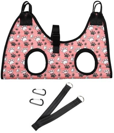 LOVIVER Hängemattengeschirr für die Tierpflege, Hängemattenhelfer, Haustierbad-Hängehalter, Pflegeaufhänger, Hundepflege für Baden von Kätzchen, 38cmx55cm