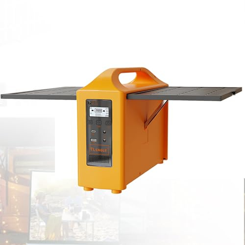 Lissontine Station D'énergie Portable Chargeur Solaire, Bloc-Batterie Mobile Au Lithium Et Solaire De 76.8wh, Prises Ca 220v/100w, Convient comme Source D'énergie Domestique D'appoin Aux Camping-Cars