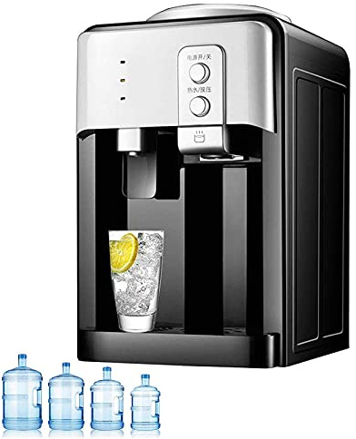 XJBWSDE Water Cooler Dispenser, Bottle-Fed Ambient & Cold Water for Home and Office - 220V Electric, Easy to Set Up, Mains Plug Required