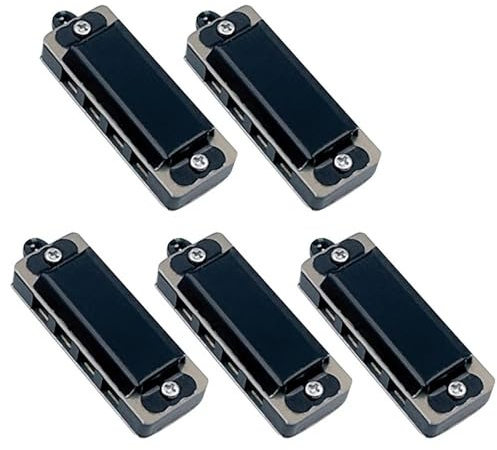 C-Mundharmonika-Sets 5-teilige Halskette Mit Anhänger Für Mini-Mundharmonika 4 Löcher 8 Töne Tragbares Musikinstrument(Black)