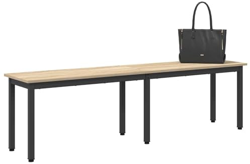 vidaXL Bank Sonoma 160 x 35 x 45 cm Holzwerkstoff, Moderner rechteckiger Essbank, stabile Möbel fürs Wohnzimmer, stylische Innensitzgelegenheit, Holzdesign