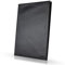 BULLAZO Documento Classic – Edle A4 Business Konferenzmappe Dokumentenmappe aus Leder an drei Seiten offen, Schwarz