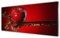Tulup Impression sur Verre de 125x50 cm - Image - Tableau - Photo décorative panoramique - Cuisine Pomme Eau