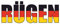 Samunshi® Rügen Schriftzug Aufkleber Deutschland Nordsee Ostsee - 50x21cm