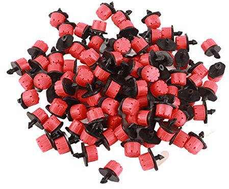 Garten Schlauch Flow Tropfer Drippers Emitter Bewässerungssystem 8 Loch 1/4 '' Einstellbar(100pcs)