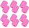 Schweißbänder, Sportarmband, Baumwolle, Schweißband für Damen und Herren, gut für Tennis, Basketball, Laufen, Fitnessstudio, Workout, 12 Stück (Rosa)