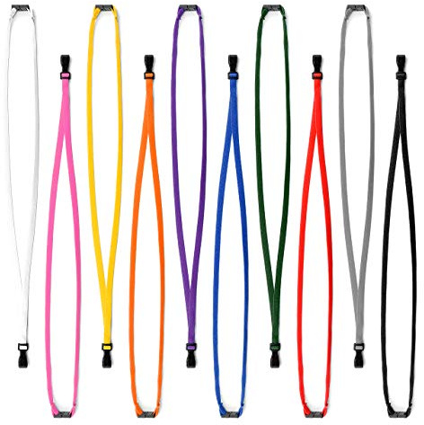 CKB LTD Lila Wegbrechen Sicherheitsleine Schlüsselbändern mit J-Haken-Clips aus Kunststoff für Messen, Festivals, Feierlichkeiten, Konferenzen, Tagungen, Partys, Veranstaltungen uvm - 25 Stück