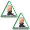 Biomar Labs® 2 x Vinyl Decals Stickers Baby On Board Green Boss Car Motorcycle Helmet B 175