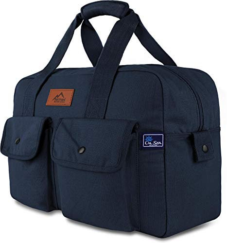 normani Canvas Seesack Universal Tasche aus Reiner Baumwolle Farbe Svea-Navy Größe 40L