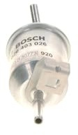 Bosch F3026 Car Gasoline Filter - Separates Particles from Fuel - Protects the Injection System
