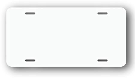 License Plate Blank (1, White)
