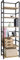 WOLTU Standregal Metallregal Bücherregal Lagerregal Leiterregal Badregal Küchenregal Eckregal Treppenregal Stufenregal Hochregal 6 Ablagen, 50x176x30cm, Hell Eiche RGB11hei