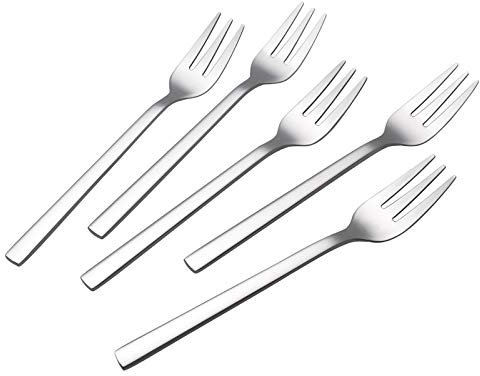 Nesmilers Forchette per Dessert Set 12, Forchetta in Acciaio Inox Forchetta