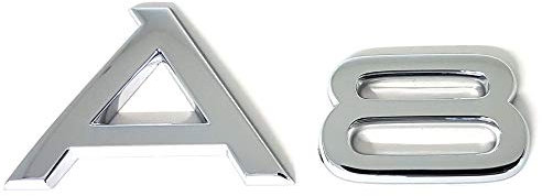 Audi 4D0853741D2ZZ Schriftzug A8 Emblem Logo Aufkleber Modellbezeichnung chrom glänzend