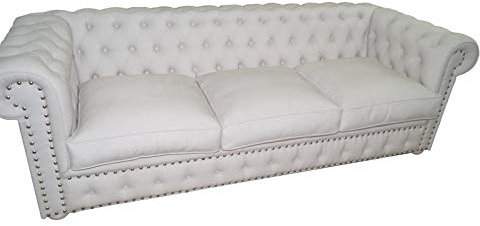 jvmoebel Chesterfield Dreisitzer Couch Polster Sofa Design Leder Sofas Couchen 3 Sitzer