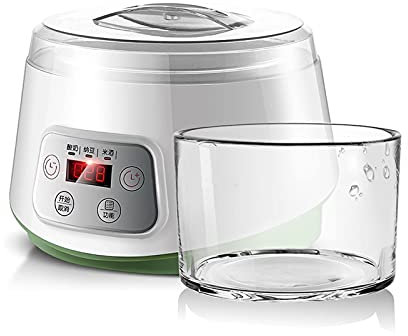 HMTE Yoghurt Maker,Electric Yogurt Maker Machine Jars Customize to Your Flavor and Thickness Safe and Healthy Glass Liner