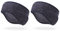 QKURT 2 Pieces Running Winter Headband, Warm Sports Headbands Cycling Ear Warmers Fleece Ponytail Headband Thermal athletics headband for Men Women