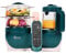 Babymoov Nutribaby(+), Robot Cuiseur Bébé Multifonctions 6 en 1, Cuiseur Vapeur Mixeur, Grande Capacité 2,2L, Petits Pots Bébé Faits Maison, Idéal Diversification Alimentaire, Opal Green