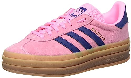 ADIDAS Damen Gazelle Bold W Sneaker, pink Glow/Victory Blue/GUM4, 41 1/3 EU