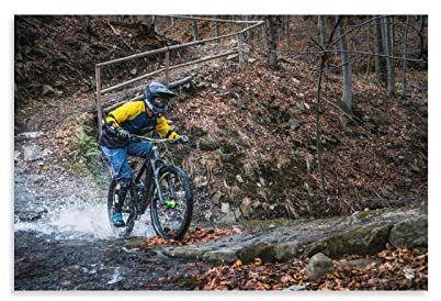 Extremsport-Poster Downhill Bike Poster Dekoratives Gemälde Leinwand Wand & Kunstbild Druck Moderne Familie Schlafzimmer Dekor 30 x 45 cm