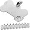 BUGUUYO 10 Stück Hundemarken Blanko-Etiketten Metallanhänger Blanko-Hundemarken Zum Gravieren Personalisierte Hundemarken Hundemarke Mit Gravur Für Haustiere Charm Kleine Silberne