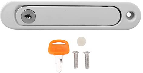 Chiusura a Scatto per Porta a Zanzariera, Serratura a Maniglia per Finestra a Battente in Lega di Zinco con Serratura a Maniglia per Schermo Nascosta a Chiave