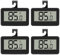 4 Pack Digital Refrigerator Thermometer，Mini Refrigerator Fridge Thermometer Digital Freezer Thermometer Waterproof Room Thermometer with Hook for Kitchen, Home, Restaurants