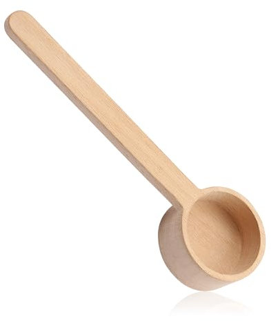 Rumyve Wooden Coffee Measuring Spoon,Long Handle Coffee Spoon Wood Ground Bean Tea Milk Powder Kitchen Service Spoon,Used to Measure Coffee Beans,Milk Powder,Tea