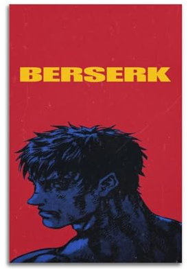 Terp Berserk-Poster, Wandkunst, Poster, Geschenk für Freunde, Schlafzimmer, Wohnzimmer, Dekoration, modern, ästhetisch, ungerahmt, 30 x 45 cm