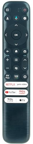 Voice Replace Remote Control Compatible with TCL Q5 50 55 65 4K UHD HDR QLED Google TV Smart TV 50Q550G 55Q550G 65Q550G