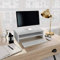 ARKEM Monitorständer Betongrau 42x24x13 cm Holzwerkstoff Pc StäNder TischerhöHung Aufsatz