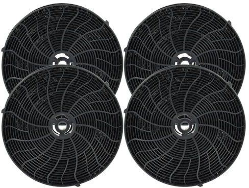vhbw 4x Aktivkohlefilter kompatibel mit Bauknecht DBTRI 9110 IXL, DBTR 9190 IXL, DBHVS 82 LT K, DBHVS 81 LT K, DBHVP 83 LT K Dunstabzugshaube