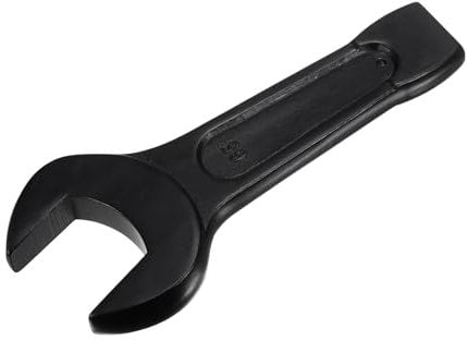 sourcing map 65mm Open End Impact Spanner, High Tensile Steel Single Head Wrench Hand Tool