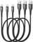 SUNGUY Cavo USB Type-C, 3Pezzi 0.5M Cavo USB C Ricarica Rapida, Cavo USB a USB C per iPhone 16/15 Series,Galaxy S22/S23/S21 ultra, Google Pixel 8/8 Pro, Motorola Moto Z Force, Redmi-Nero