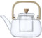 Teiera in Vetro Borosilicato, Bollitore da Tè Multifunzionale di Grande Capacità da 1000 Ml con Manico in Bambù