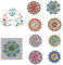 8 Pcs Diamond Painting Dessous de Verre 5D Peinture de Diamant Dessous de Verre Convient Diamond Painting Dessous de Verre Fleur adapté aux débutants tels Que Les Adultes et Les Enfants Adolescents