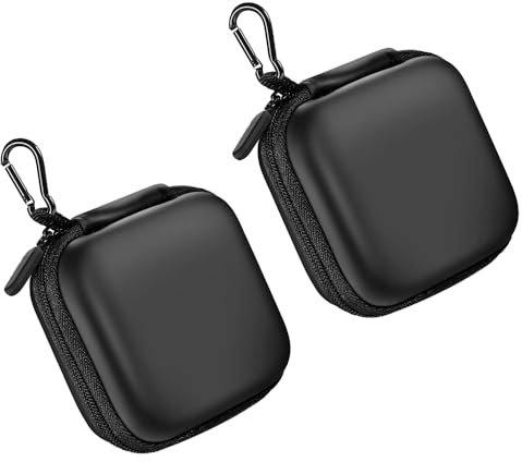 2 Stück Kopfhörer Tasche Case, Kopfhörer Hülle Mini Aufbewahrungstasche Tragbarkeit Multifunktionell In Ear Headphones Hardcase Klein Schutztasche
