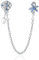 Doyafer Ciondolo con ciondolo a forma di conchiglia di stella marina in argento sterling 925 compatibile con braccialetti da donna, regali per le vacanze in famiglia