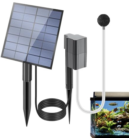 Solar Luftsprudler Pumpe Solar Teichbelüfter Solar Luftpumpe Solar Luftpumpe | Aquarium Luftsprudler | Aquarium Luftsprudler Luftpumpe für Sauerstoffpumpe Gartenteich