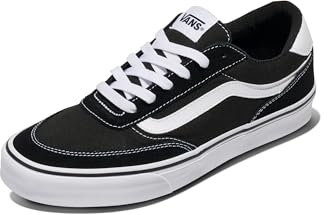 Vans Brooklyn Ls, Sneaker Herren, Wildleder Canvas Schwarz Weiß, 40.5 EU