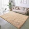 BSGIFT Flauschiger Hochflor Teppich Beige 200x300 - Teppich rutschfest für Wohnzimmer Schlafzimmer Kinderzimmer - Modern Wohnzimmerteppich Bettvorleger, Shaggy Langflor Fellteppich